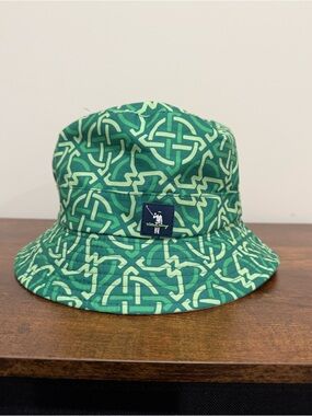 WILLIAM MURRAY Golf Green Abstract Pattern Mens Bucket Hat sun shade